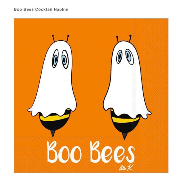 Paper Cocktail Napkins BOO BEES  20 Napkins - Picture 3 of 3